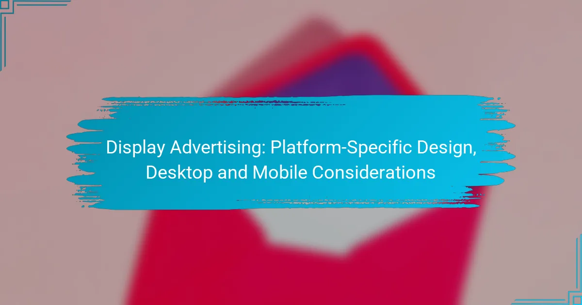 Display Advertising: Design Specifico per Piattaforma, Considerazioni Desktop e Mobile